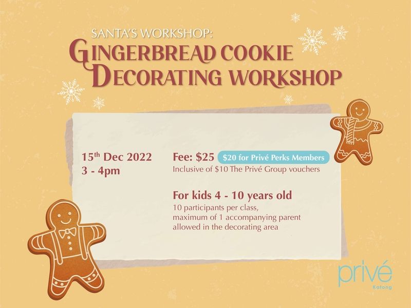 Photo of Prive Gingerbread Cooking Decorating Workshop